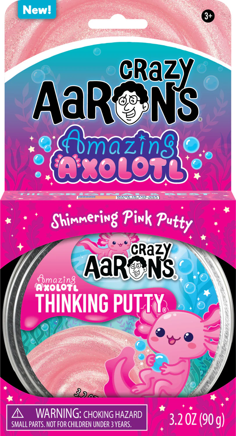 Amazing Axolotl - Full Size 4" Thinking Putty Tin - Image 2