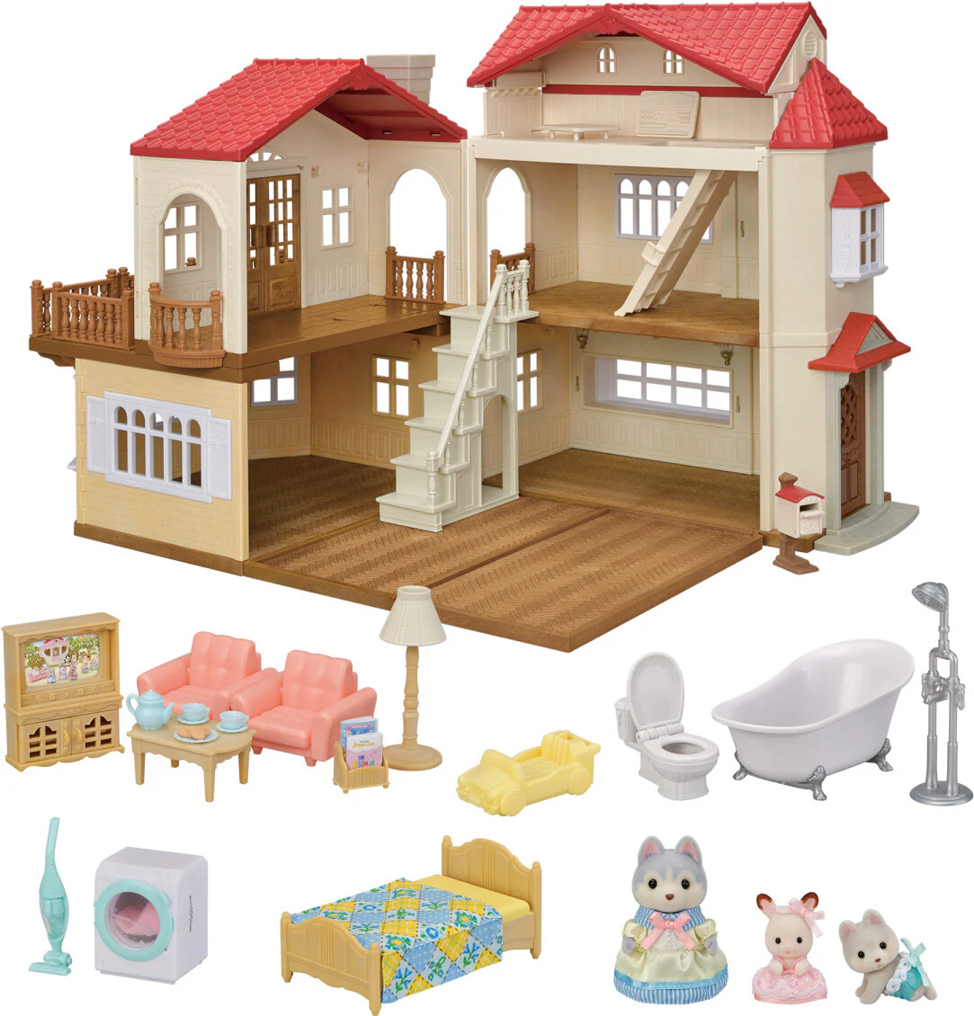 Calico Critters Red Roof Country Home Gift Set-Secret Attic Playroom - Image 3