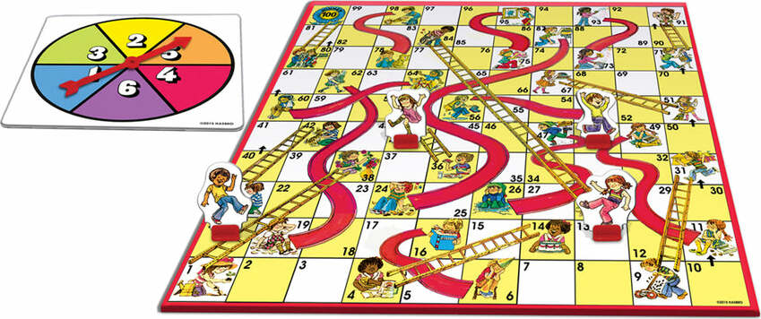Classic Chutes and Ladders Board Game - Image 3