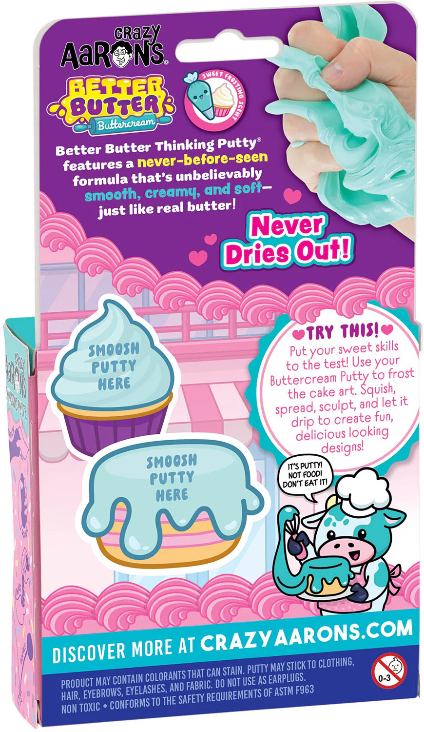 Crazy Aaron's Better Butter Buttercream Scented Thinking Putty - Image 2