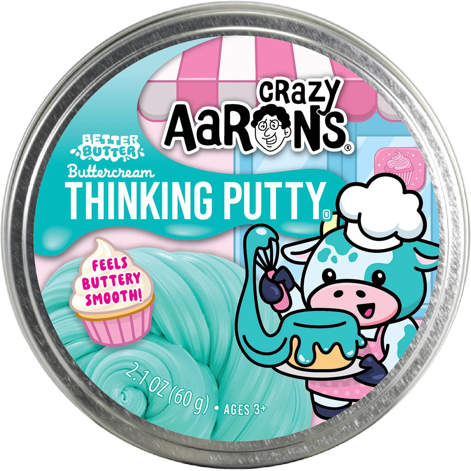 Crazy Aaron's Better Butter Buttercream Scented Thinking Putty - Image 4