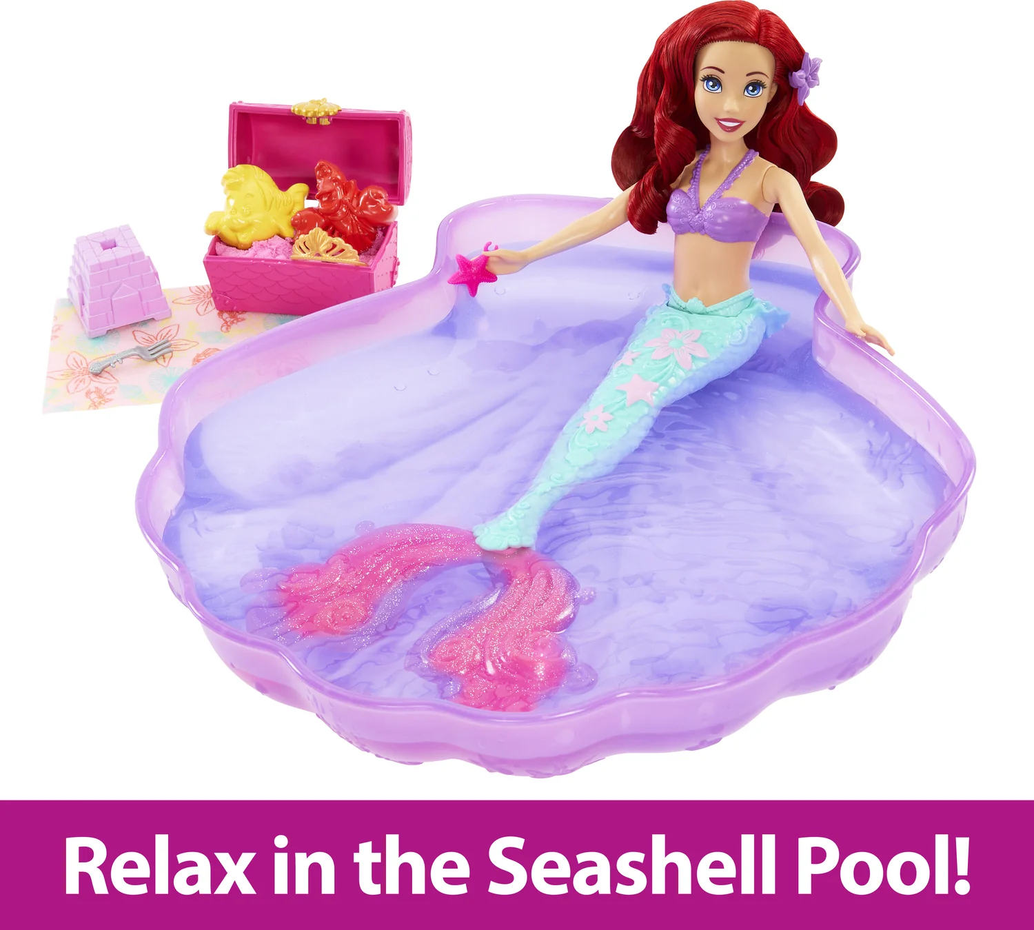 Disney Princess Sand and Swim Ariel Fashion Doll - Image 7