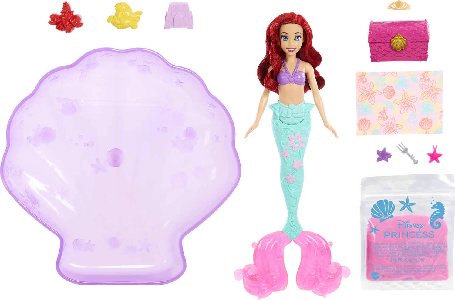 Disney Princess Sand and Swim Ariel Fashion Doll - Image 8