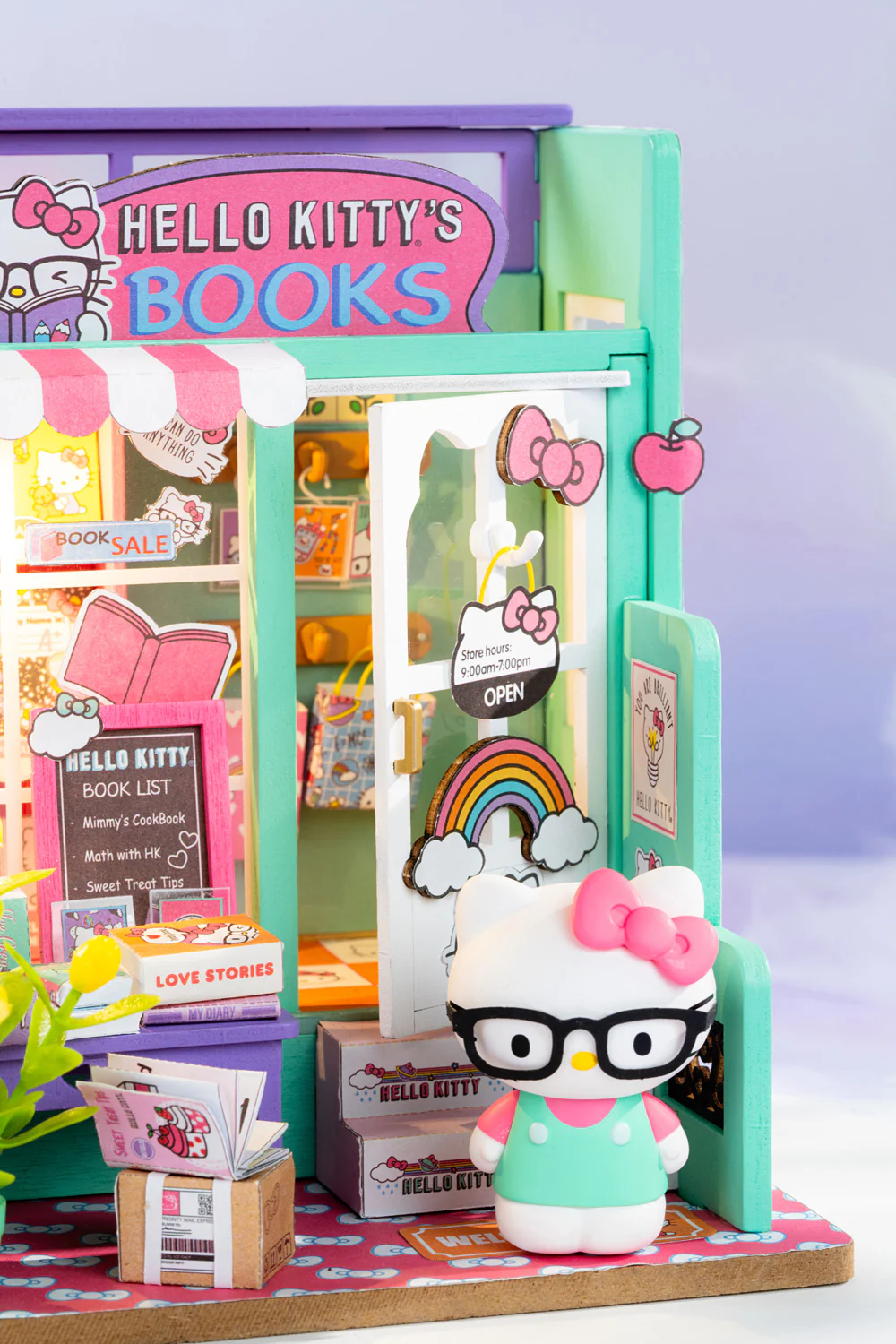 Hello Kitty Bookstore DIY Miniature House Kit - Image 7