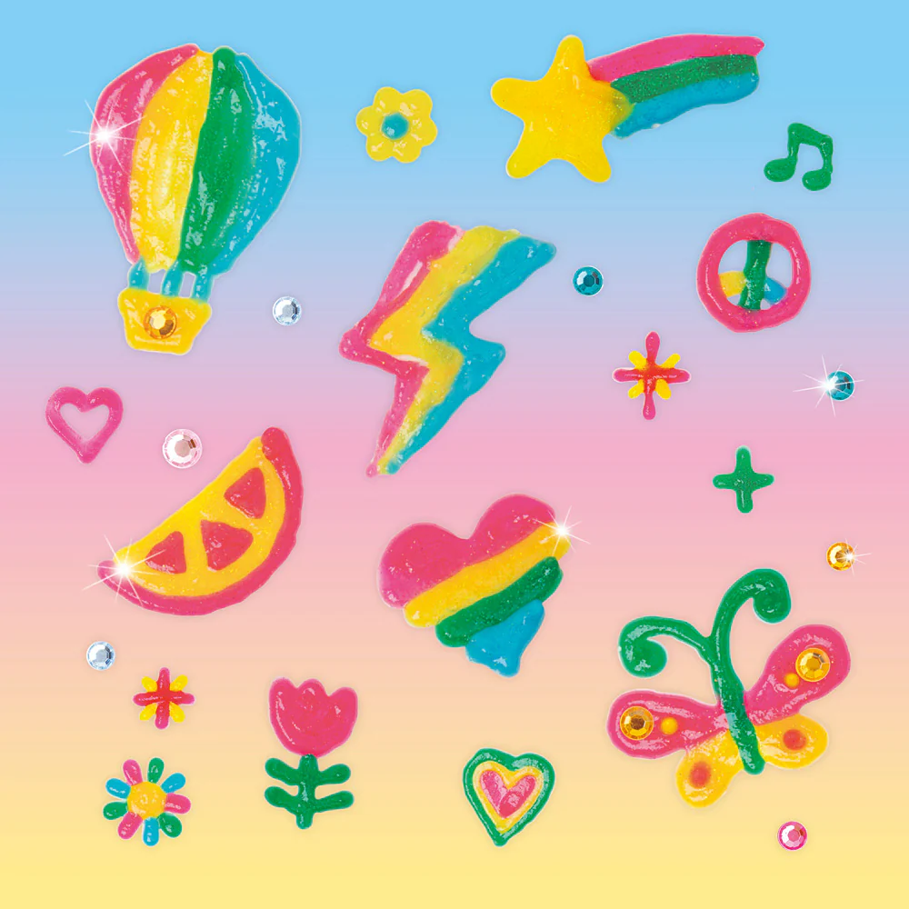 KLUTZ Paint & Peel Jelly Stickers: Glitter Goals! - Image 5