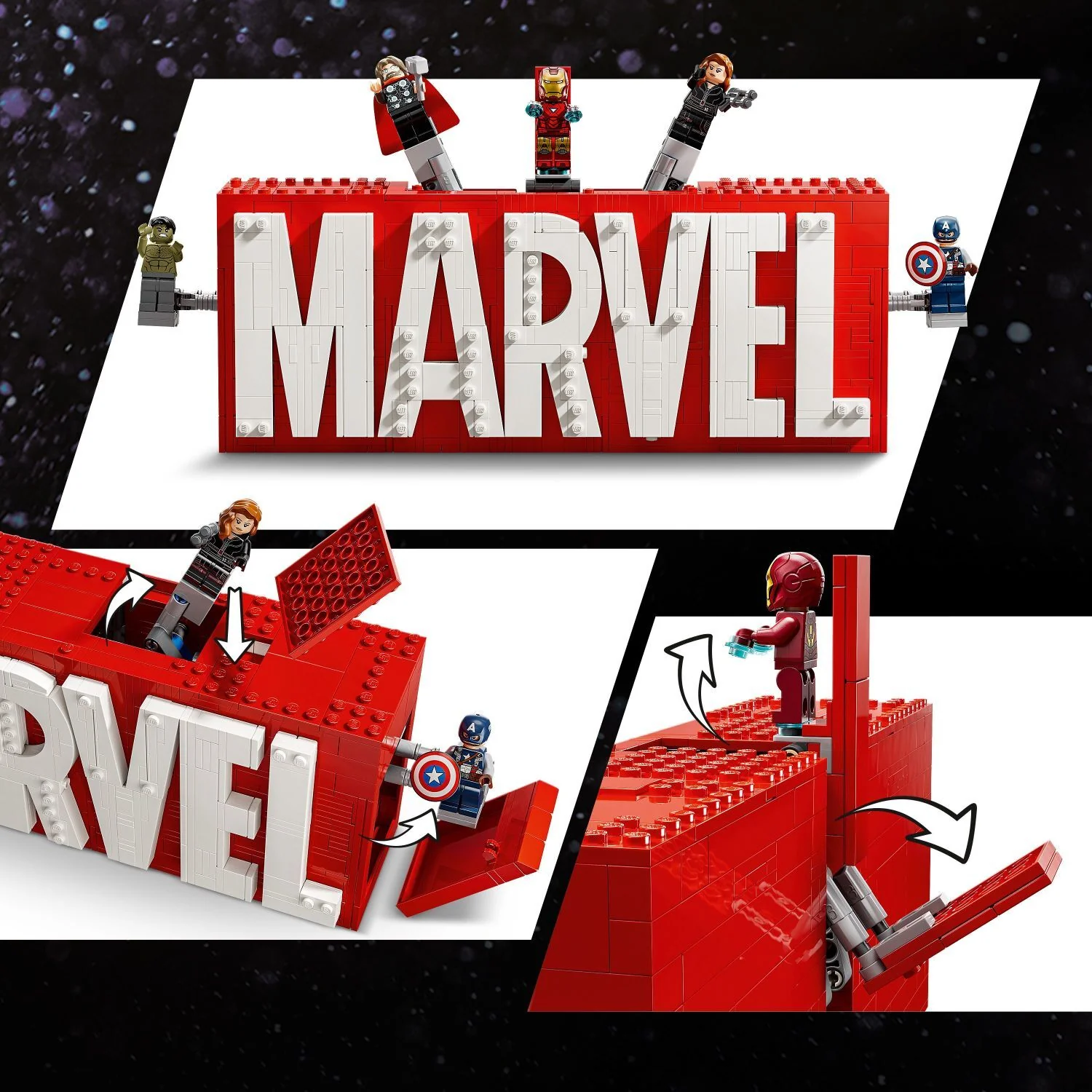 LEGO Super Heroes Marvel: MARVEL Logo & Minifigures - Image 9