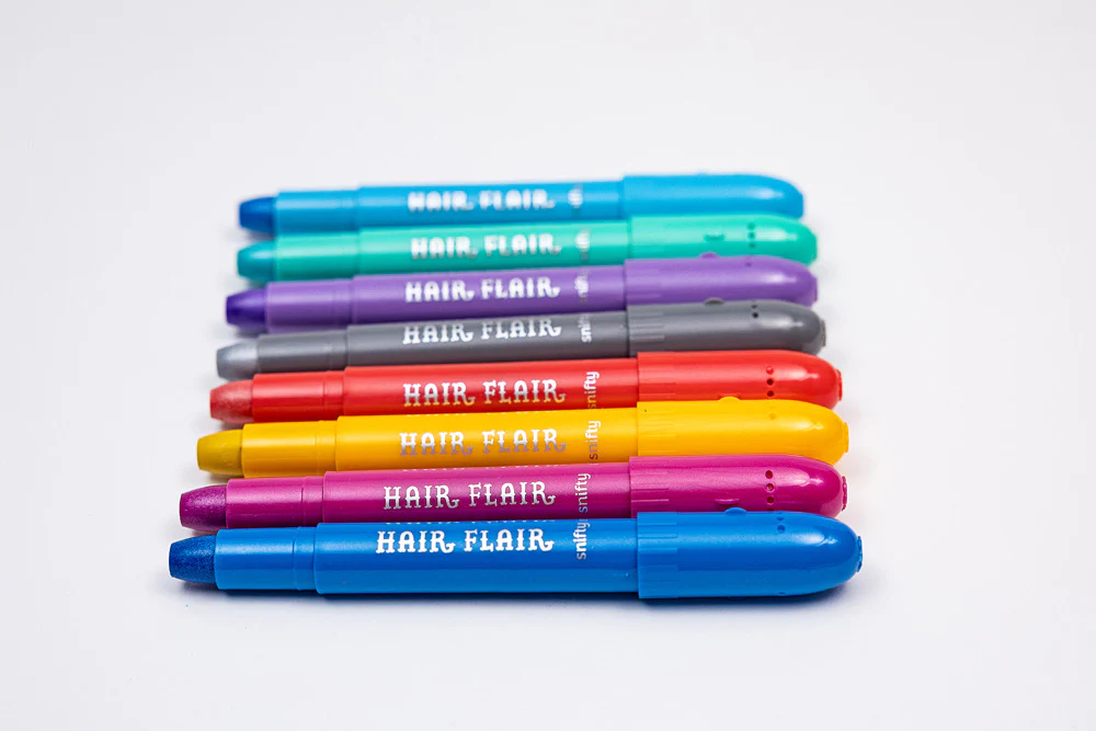 Metallic Hair Flair 8 Hair Shimmery Color Gel Sticks - Image 3