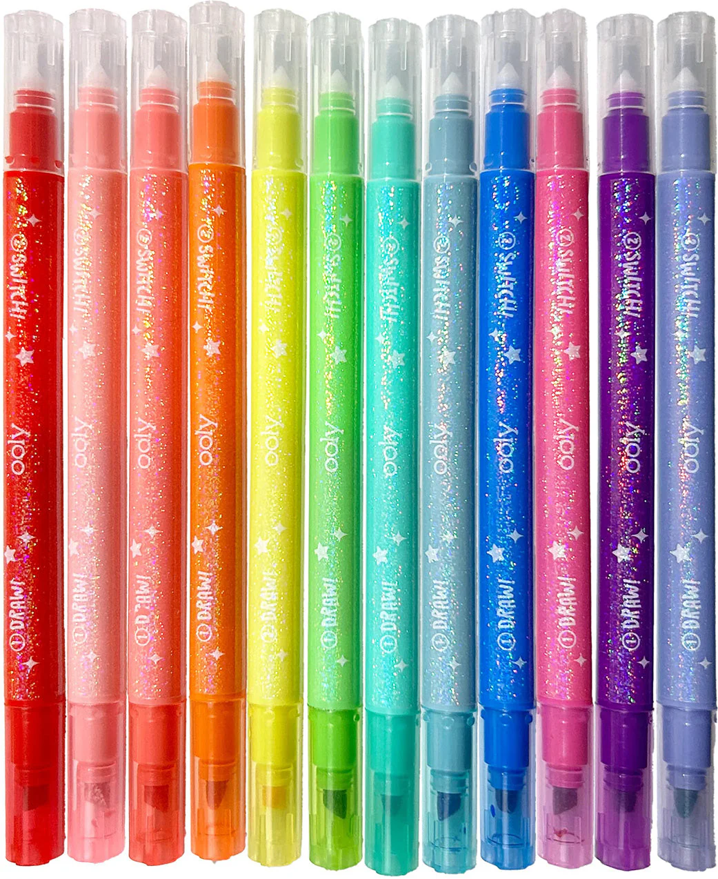 OOLY Switch-Eroo Sparkle Glittery Color Changing Markers - Image 3