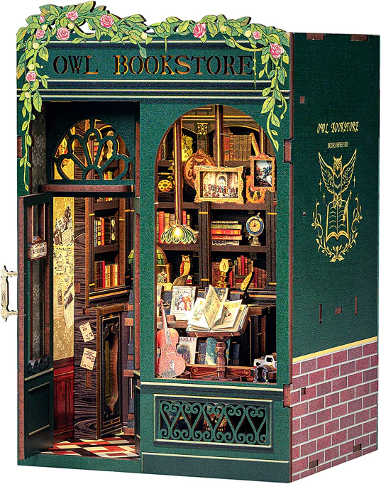 Owl Bookstore DIY Book Nook Kit - Image 6