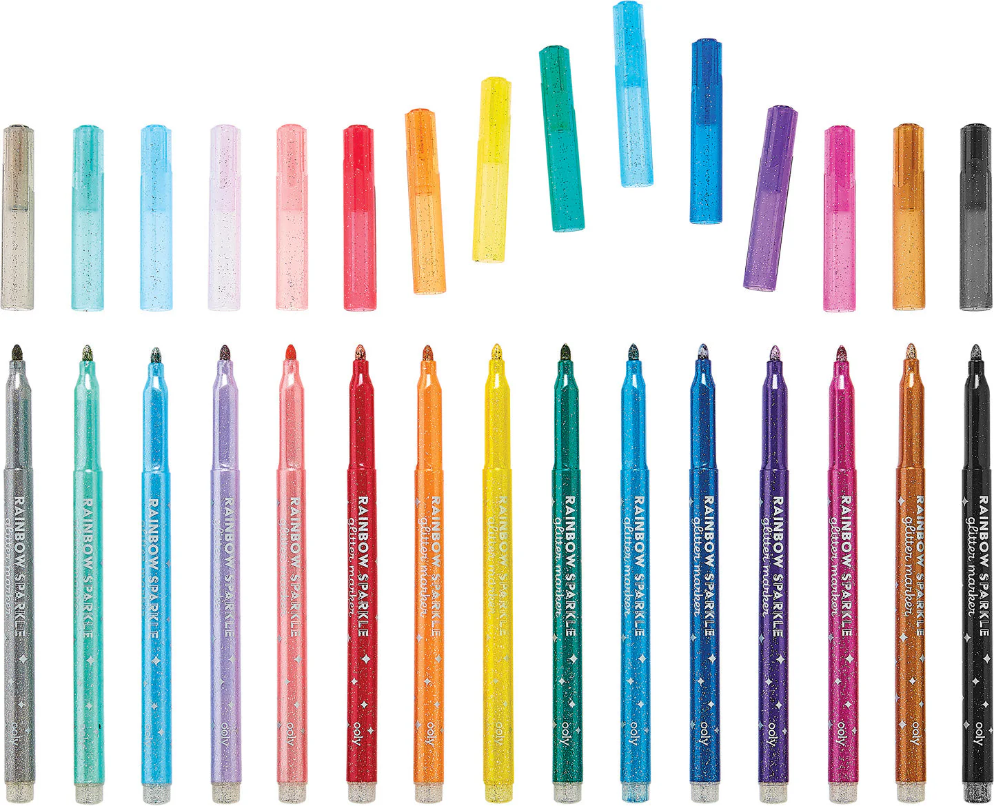 OOLY Rainbow Sparkle Glitter Markers - Image 4