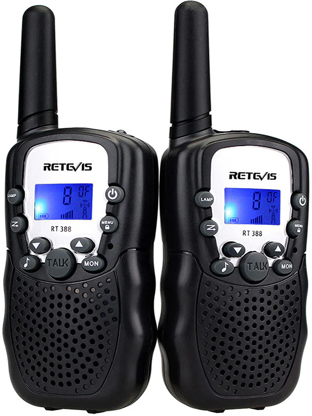 Retevis RT388 2 pcs Kids Walkie Talkies with Flashlight - Black - Image 4