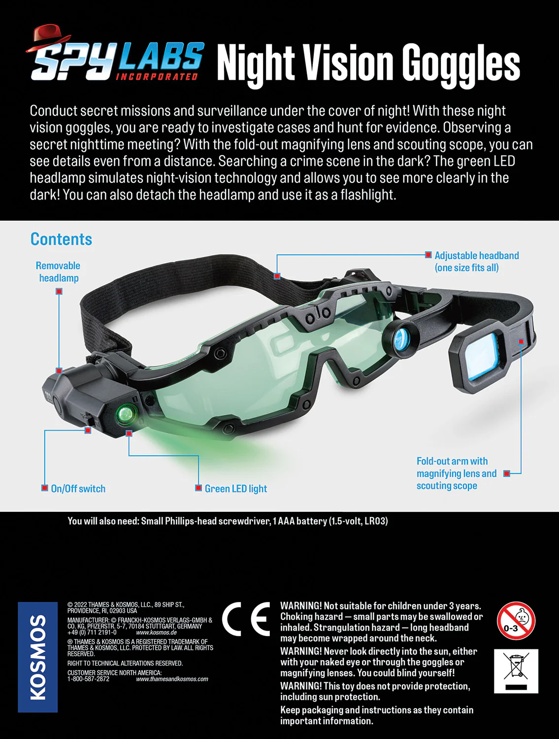 Spy Labs Night Vision Goggles - Image 3