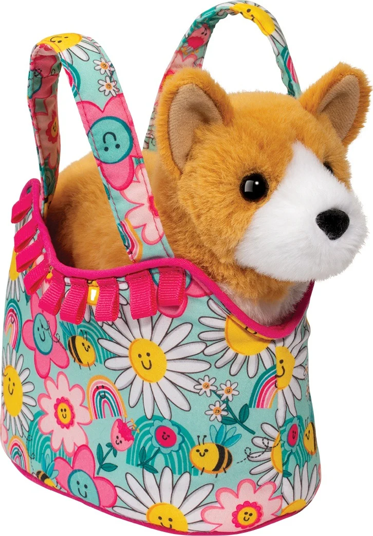 Sunny Smiles Sassy Sak with Corgi Dog