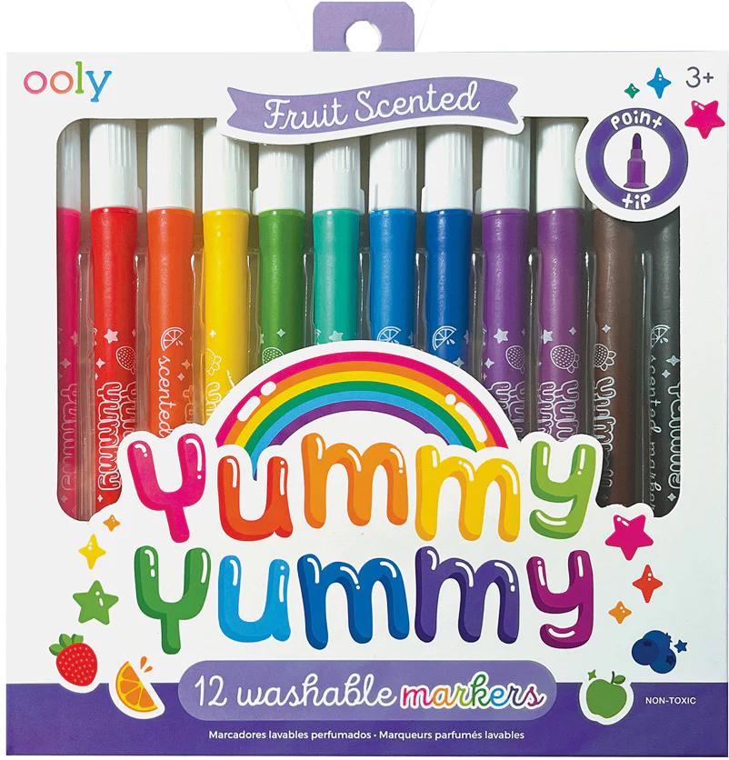 Yummy Yummy Scented Washable Markers - 12 pk - Image 2